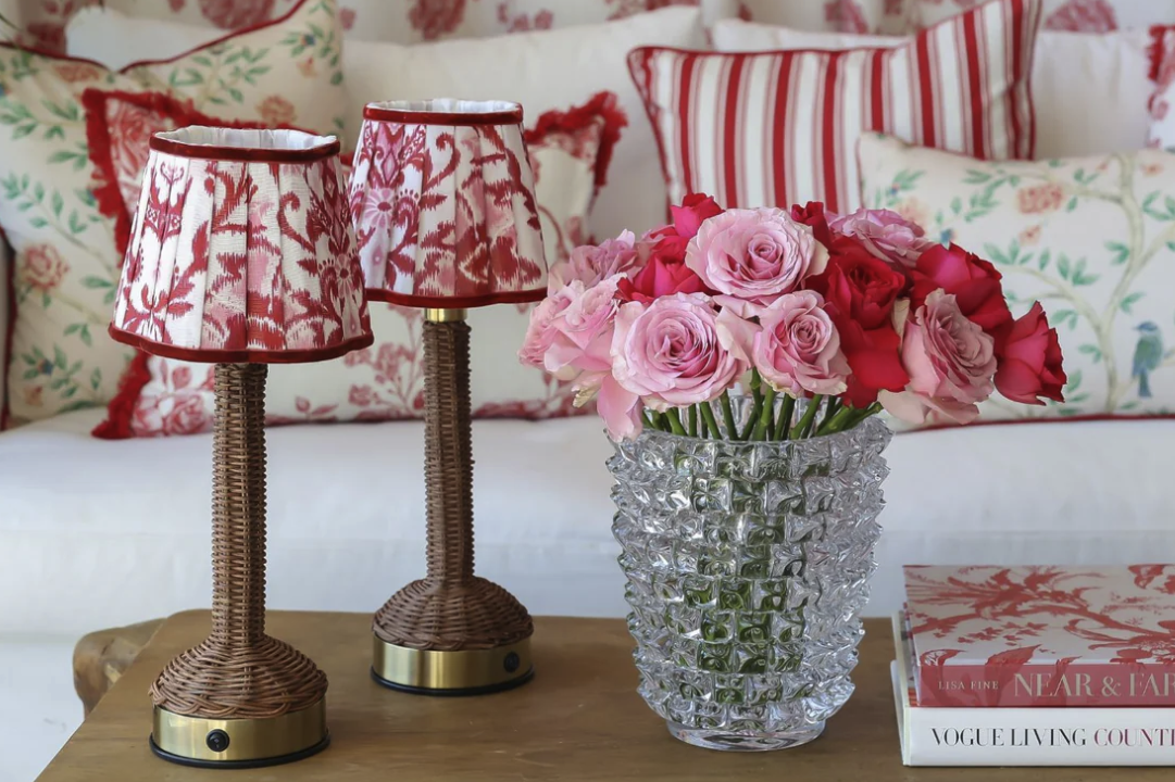 Floral Fabric Lampshade: Perfect for Bedroom Lamps